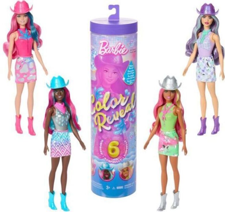 Barbie Color Reveal-Disco Star Series-4 Σχέδια-1Τμχ (JCP01) (1)