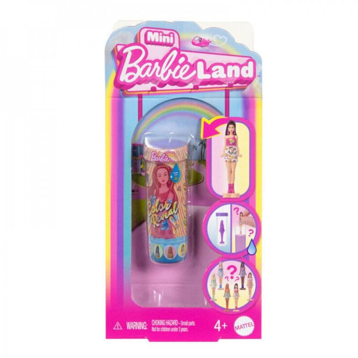Barbie Mini Barbieland-Color Reveal-6 Σχέδια-1Τμχ (JCR08) (0)