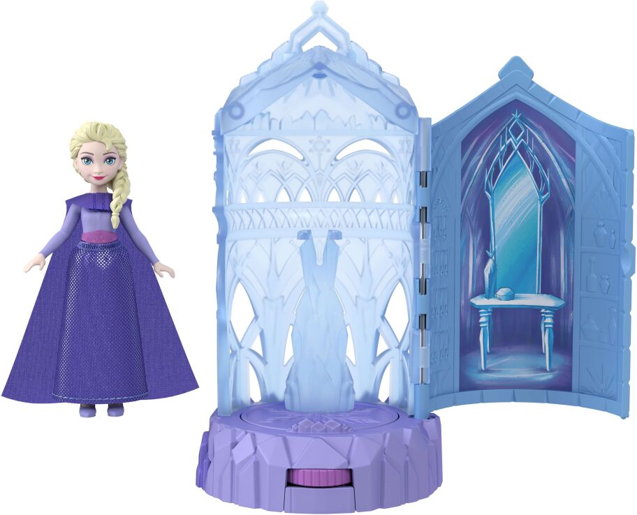 Disney Frozen Mini Κούκλες-Πυργάκι Έκπληξη-3 Σχέδια (JCR90) (2)