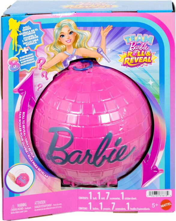 Barbie Μπάλα 'Εκπληξη-Ποπ Σταρ (JMK19) (1)