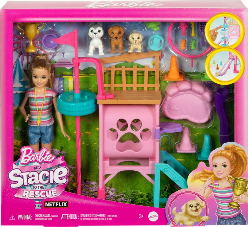 Barbie Stacie Στη Διάσωση-Εκπαίδευση Κουταβιών (HRM10) (1)