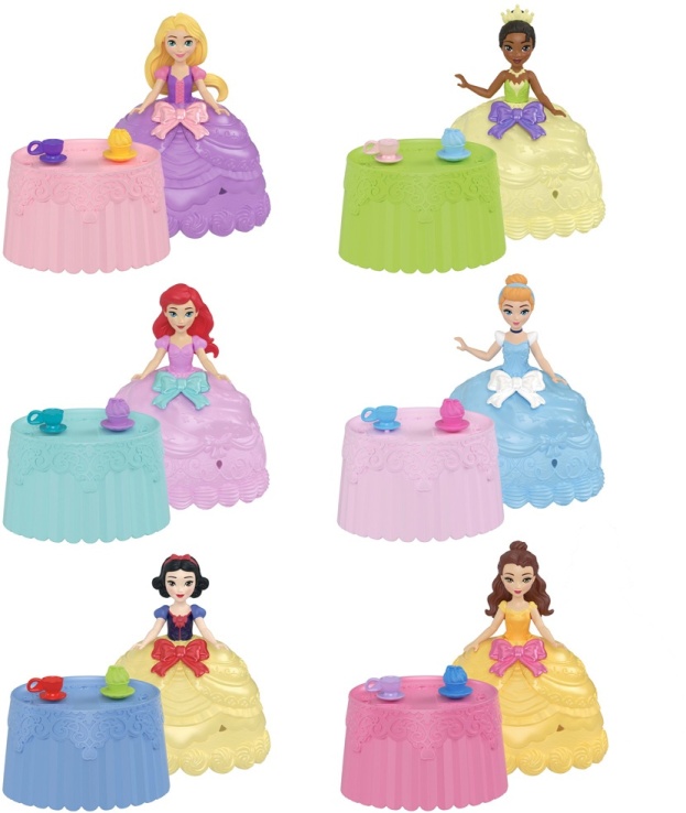 Disney Princess Μίνι Κούκλες-Cupcake Έκπληξη-6 Σχέδια (JFG78) (0)