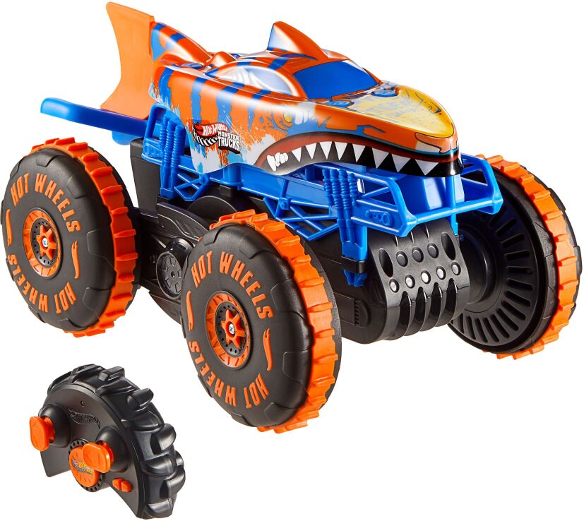 Hot Wheels Monster Trucks R/C Tiger Shark Που Σκαρφαλώνει 1:15 (JFR39) (0)