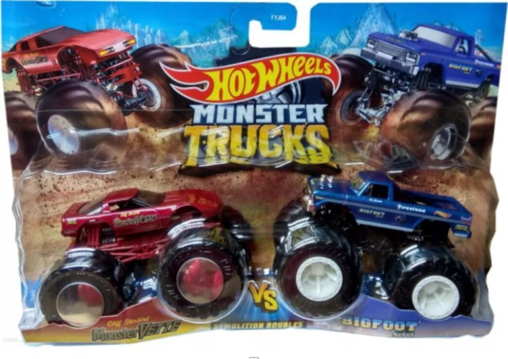 Monster Trucks Οχήματα Σετ Των 2-6 Σχέδια (FYJ64) (6)