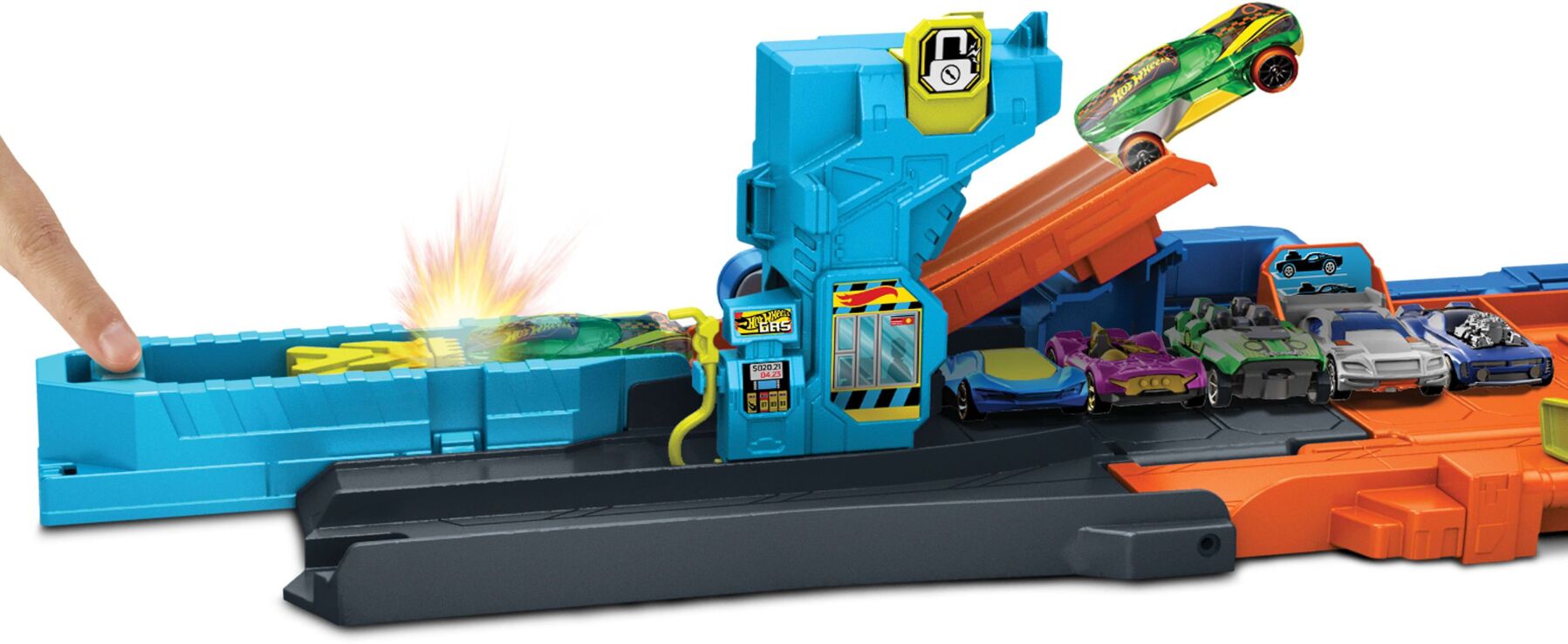 Λαμπάδα Hot Wheels Πίστα Πολυμορφικό Γκαράζ City (JHL94) (4)