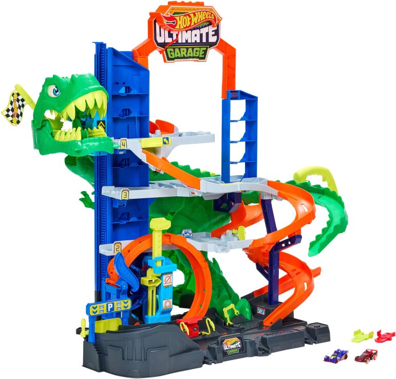 Hot Wheels Απόλυτο Γκαράζ T-Rex Με Πίστα City (JHL98) (0)