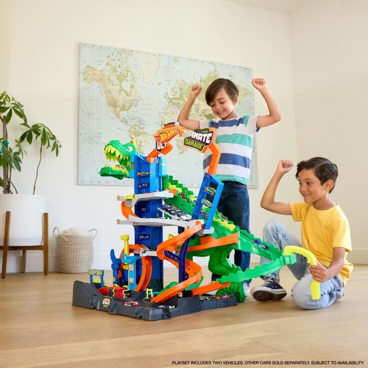 Hot Wheels Απόλυτο Γκαράζ T-Rex Με Πίστα City (JHL98) (5)