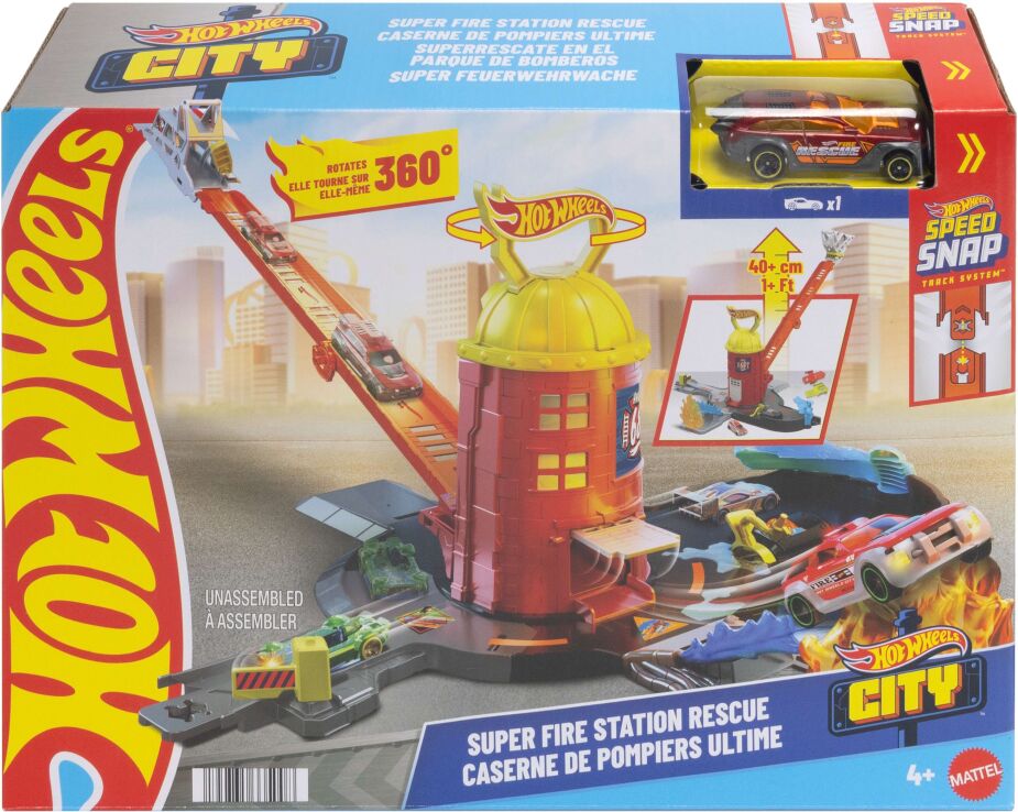 Hot Wheels Πίστα Σούπερ Πυροσβεστικός Σταθμός City (JHL95) (1)