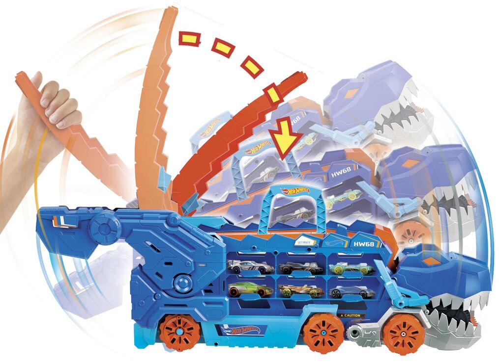 Hot Wheels Νταλίκα-Πίστα Δεινόσαυρος (HNG50) (3)