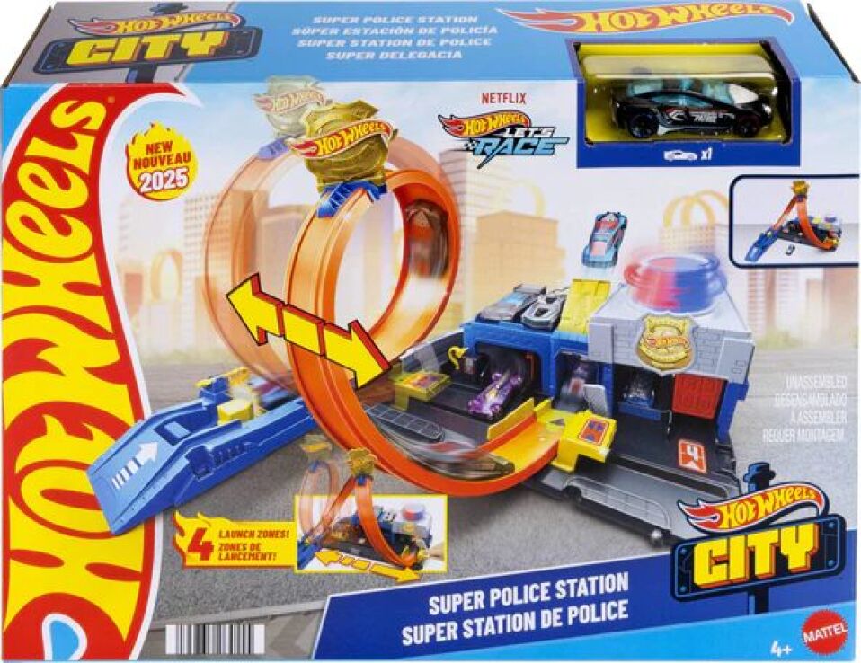 Hot Wheels Σούπερ Αστυνομικό Τμήμα City (JBM71) (1)