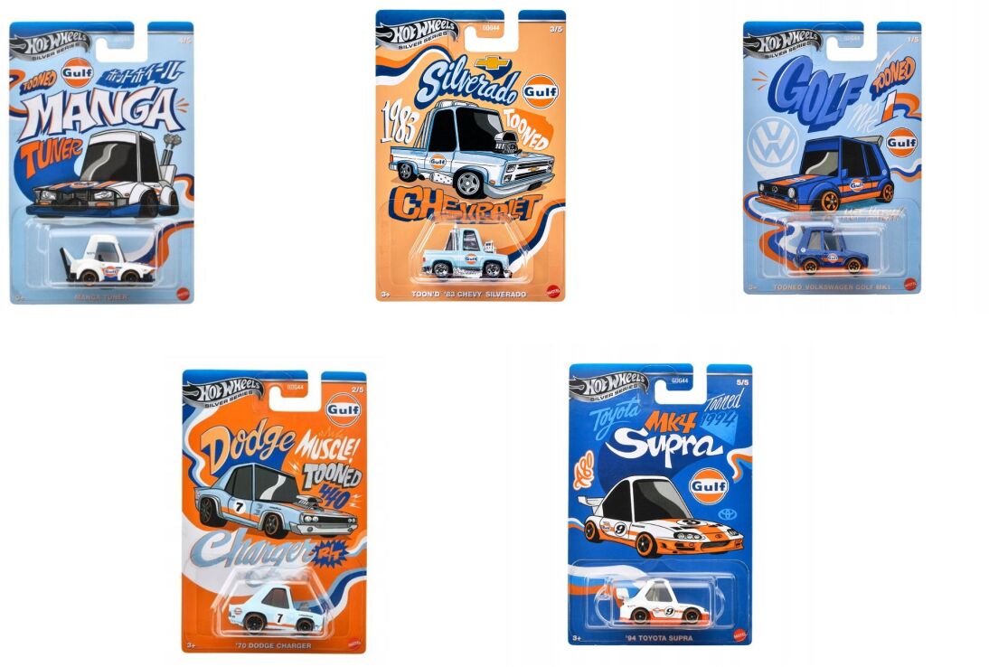 Hot Wheels Αυτοκινητάκια-Tooned Gulf Racing-5 Σχέδια (JDY84) (2)