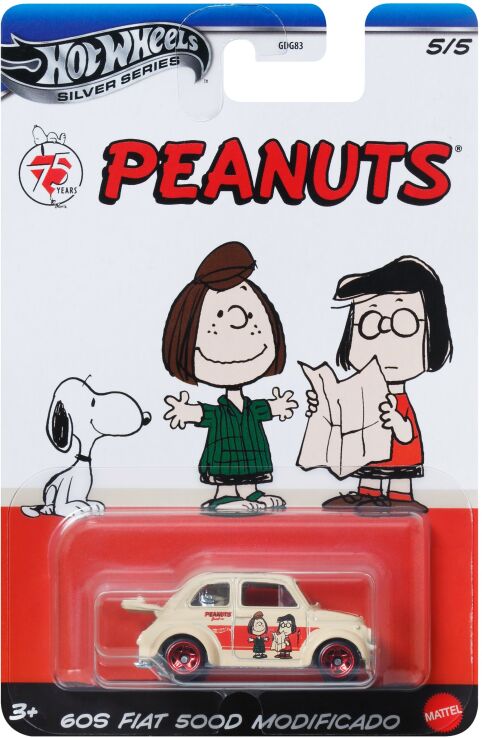 Hot Wheels Αυτοκινητάκια-Peanuts 75th-5 Σχέδια-1Τμχ (JDY88) (5)