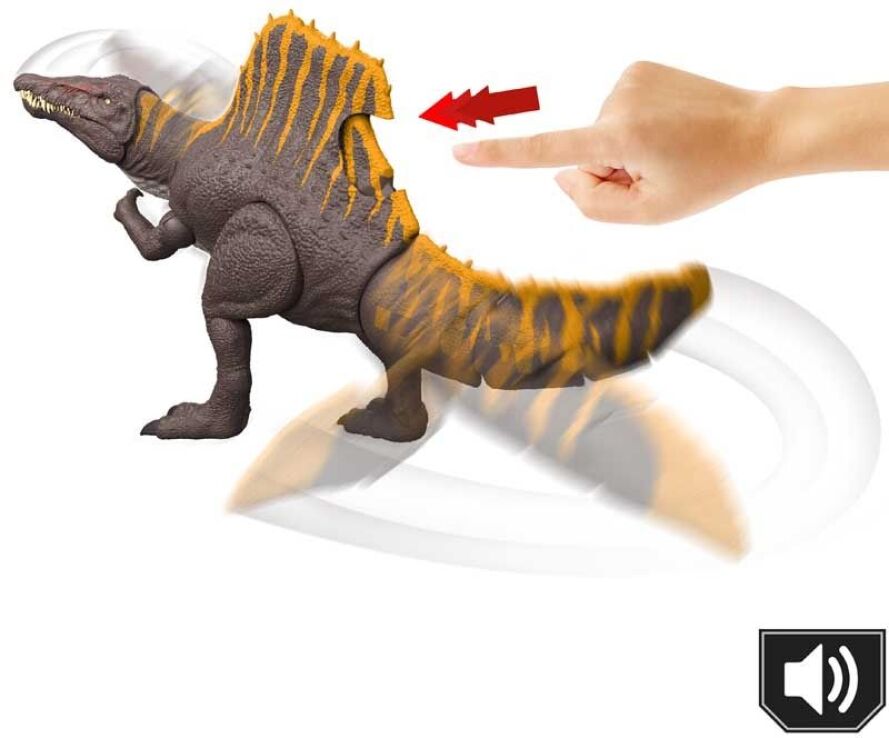 Λαμπάδα Jurassic World Rebirth Σπινόσαυρος Με Λειτουργία Επίθεσης & Ήχους (JGB56) (4)