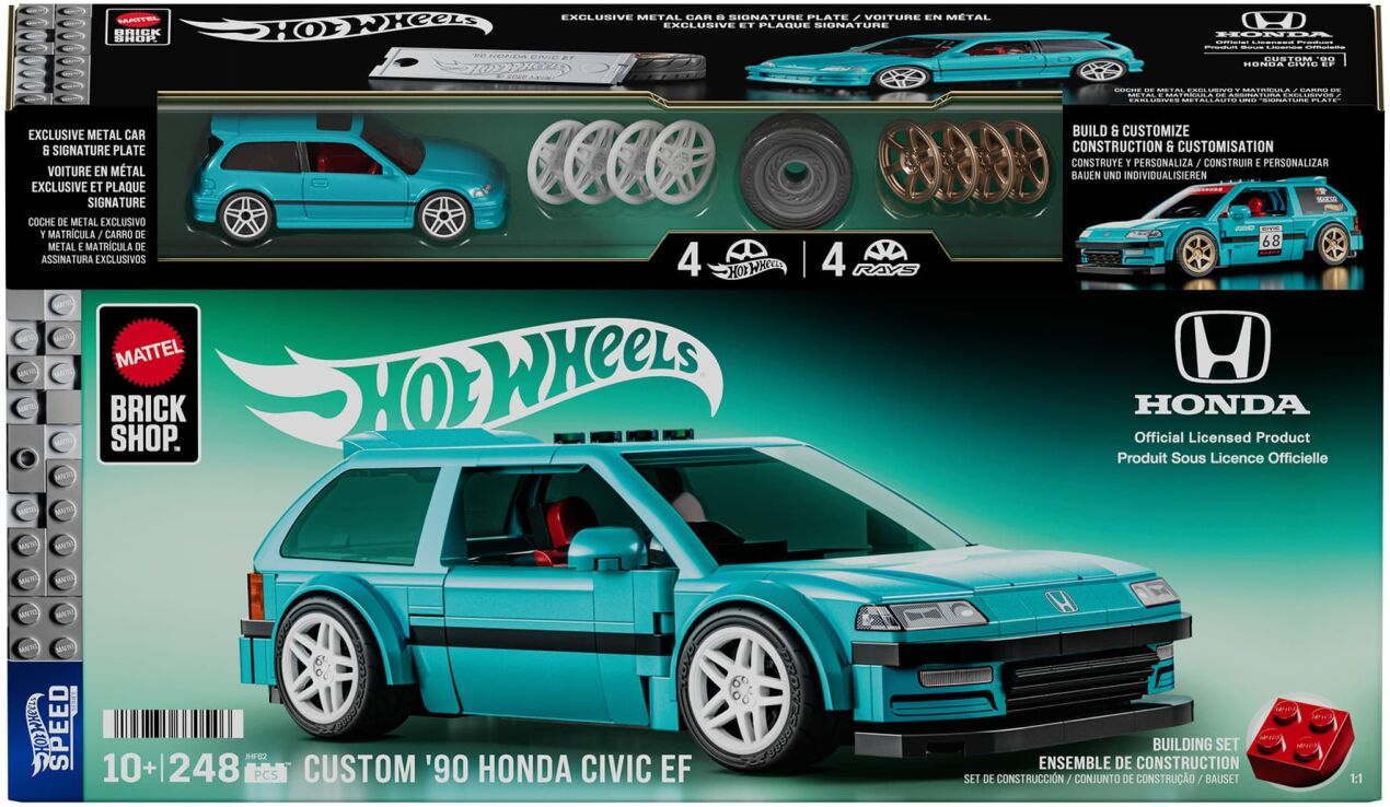 Brick Shop Hot Wheels Speed Series-Custom '90 Honda Civic EF (JHF62) (1)