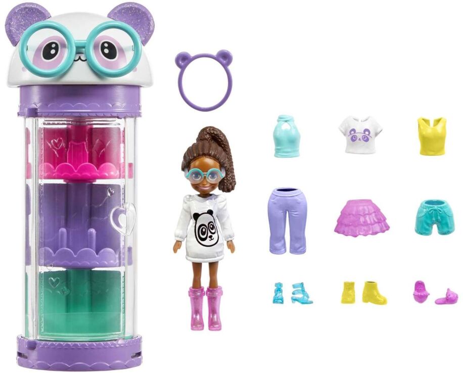Polly Pocket Κούκλα Με Μόδες Σε Κύλινδρο-3 Σχέδια (HKW04) (3)