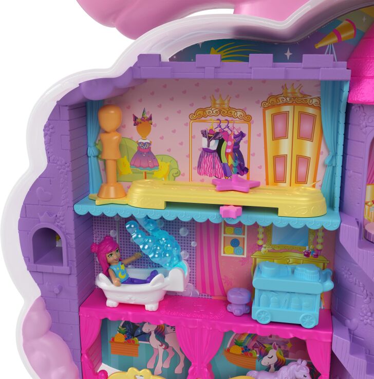 Polly Pocket Polly Μίνι-Σαλόνι Ομορφιάς Μονόκερος (HKV51) (3)