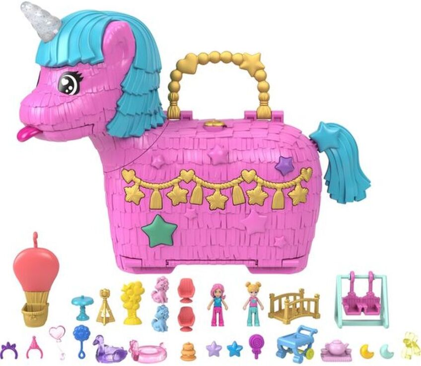 Polly Pocket Polly Μονόκερος Πινιάτα Έκπληξη Σετ-2 Σχέδια (GVL88) (5)