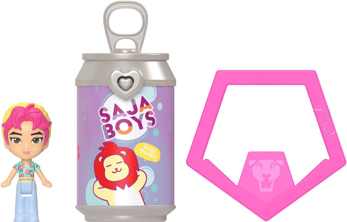 Polly Pocket Polly Kpop Demon Hunters Μπρελόκ Saja Boys Σετ Των 5 (JTM73) (2)
