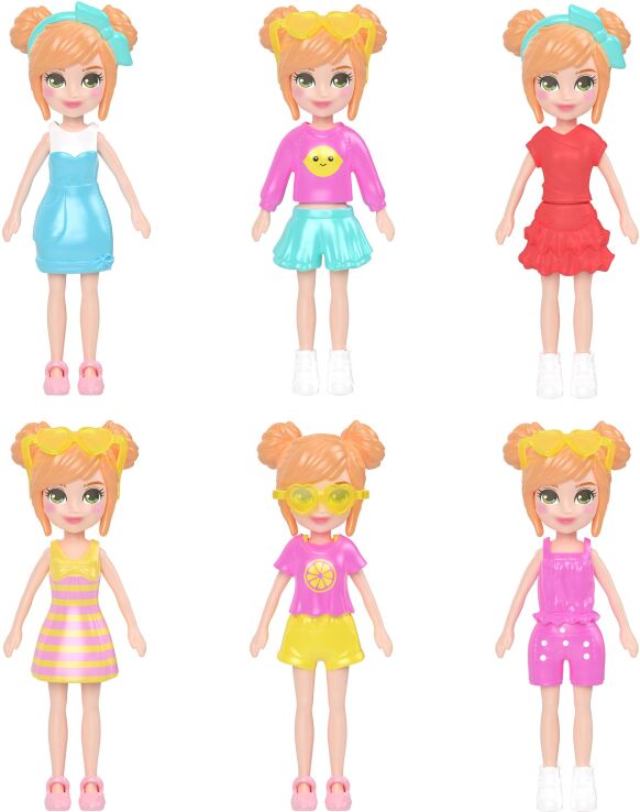 Polly Pocket Polly Κούκλα Με Αξεσουάρ & Μπρελόκ Μεγάλο Pack-3 Σχέδια (JKR51) (8)