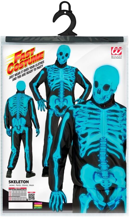 WM Στολή Ενηλίκων Neon Skeleton FC Large (15883) (1)