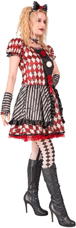 WM Στολή Ενηλίκων Harlequin Doll Medium (42702) (3)