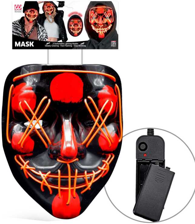 WM Μάσκα Red Led Scary (30330) (0)