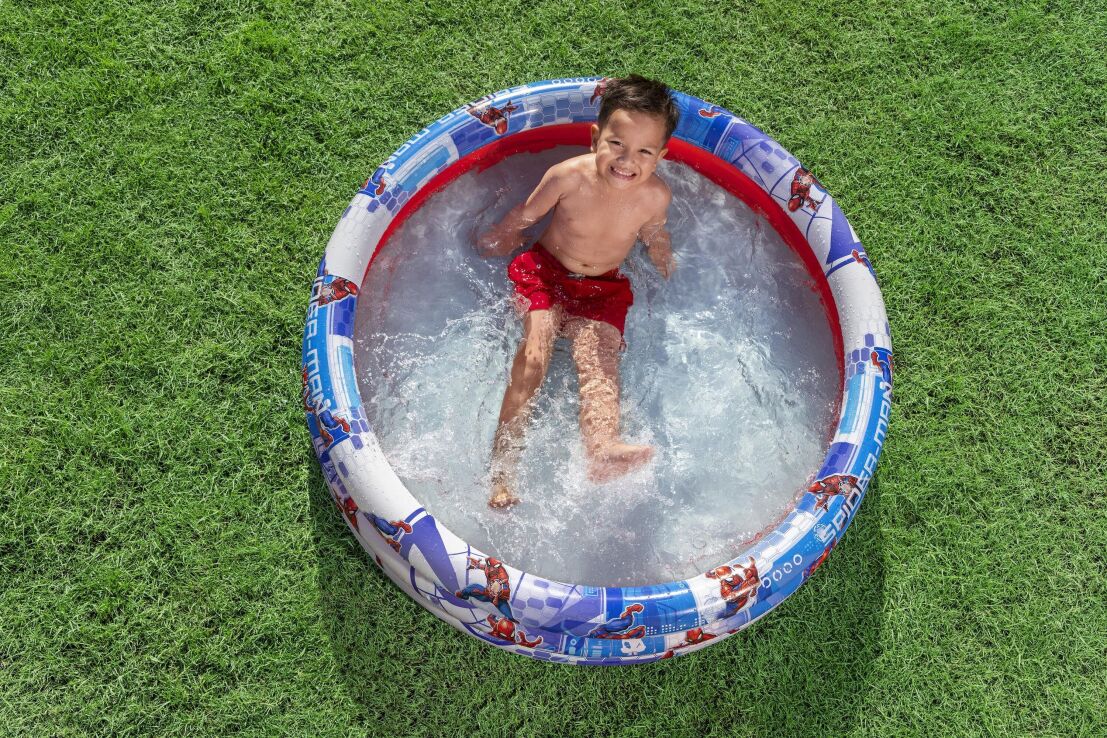 Bestway Spiderman Πισίνα 3-Ring 122x122x30cm-2 Σχέδια (98018) (6)