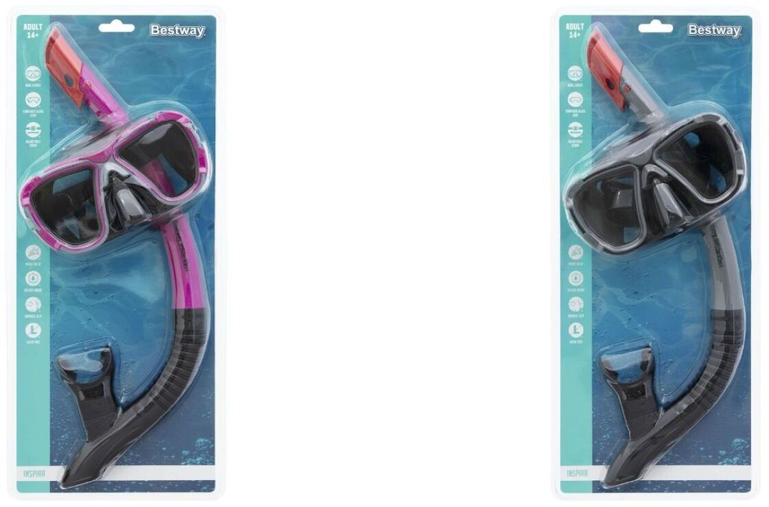 Bestway Σετ Μάσκα-Αναπνευστήρα BlackSea-3 Σχέδια (24021) (2)