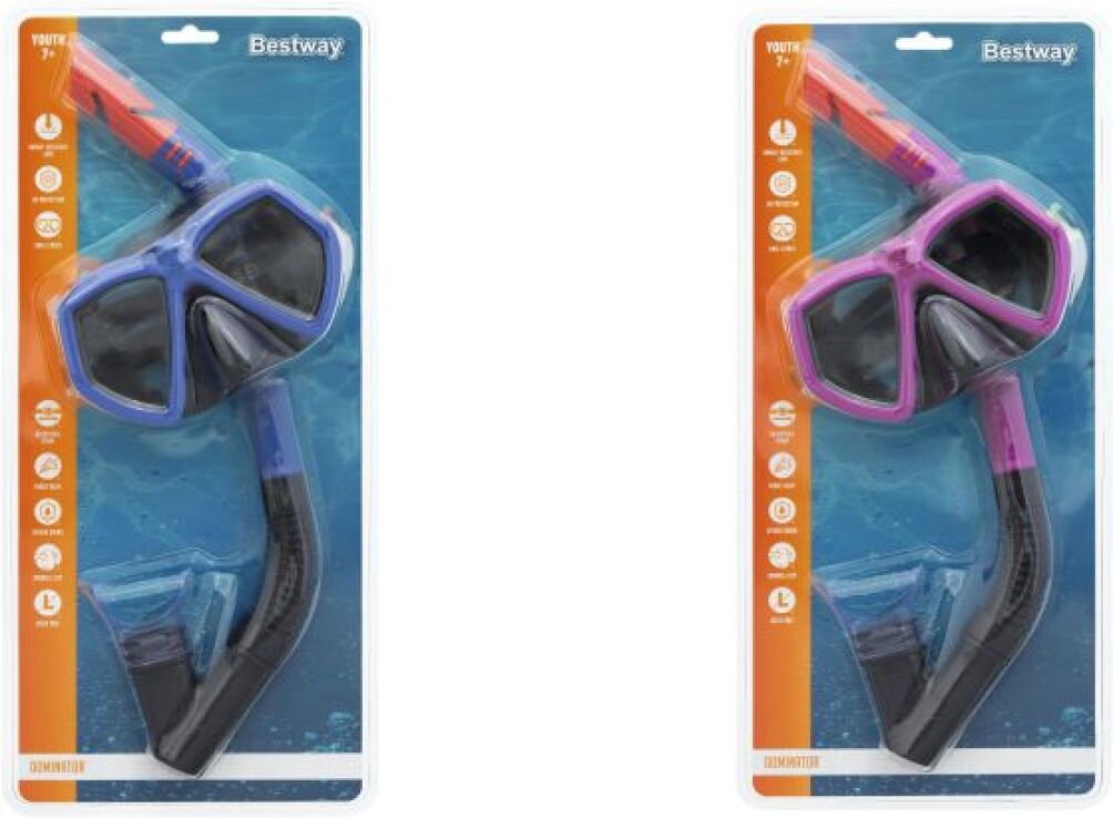 Bestway Σετ Μάσκα-Αναπνευστήρα Dominator Snorkel-2 Σχέδια (24070) (2)