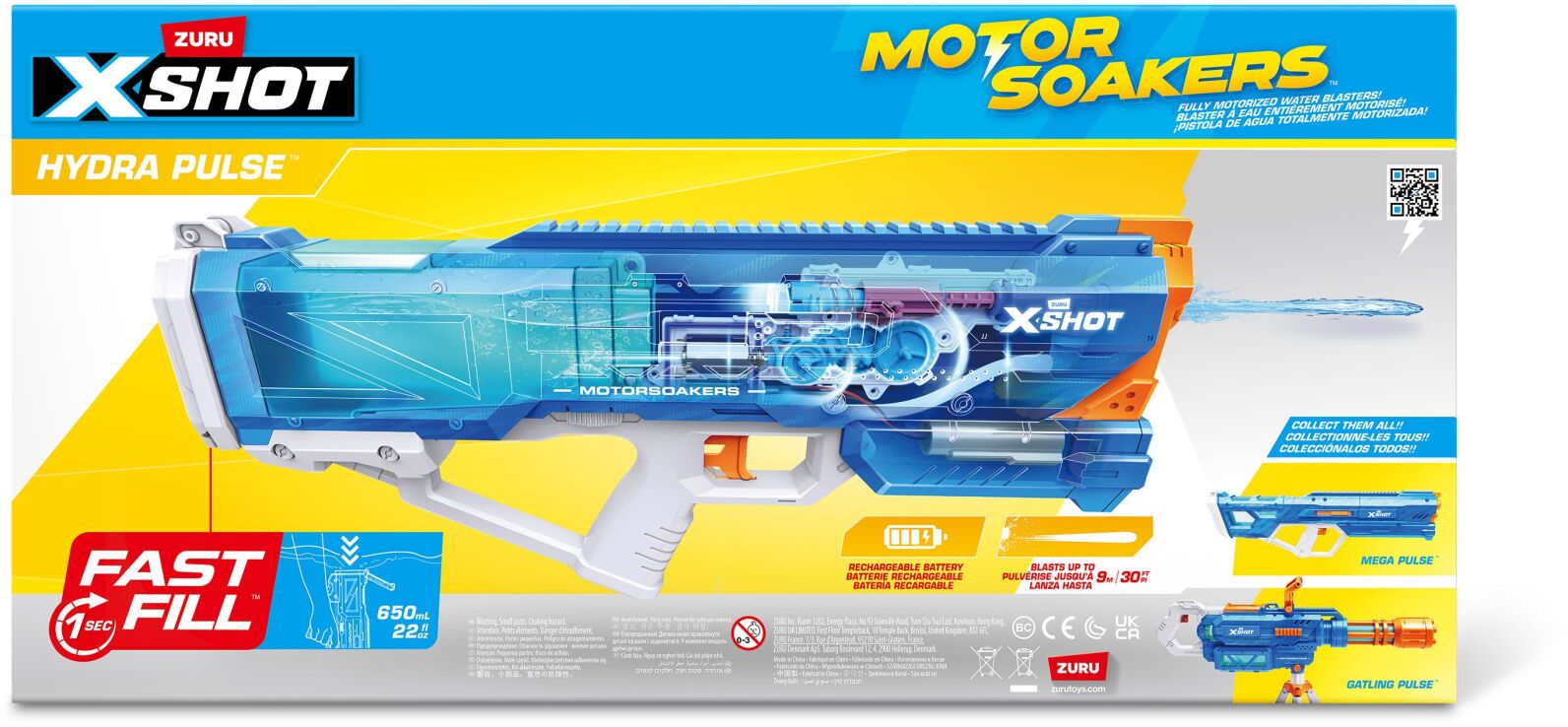 Zuru X-Shot Νεροπίστολο Motor Soakers Small Fast Fill (118158) (7)