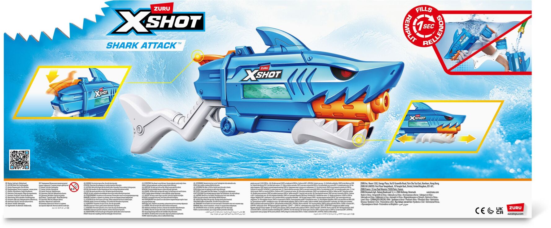 Zuru X-Shot Νεροπίστολο Shark Fast-Fill (118195) (5)