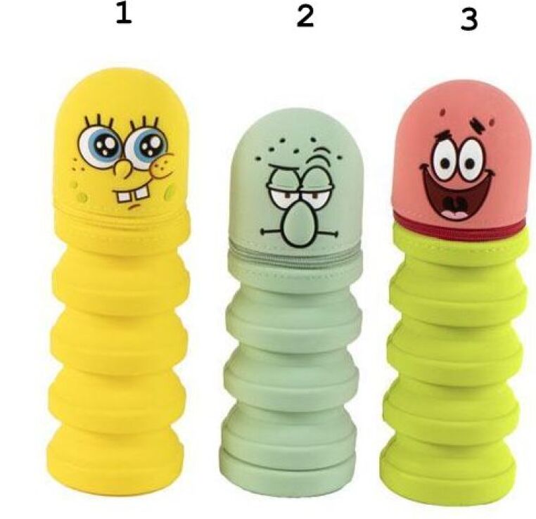 Cerda Sponge Bob Κασετίνα Σιλικόνης-3 Σχέδια (2700002369) (1)