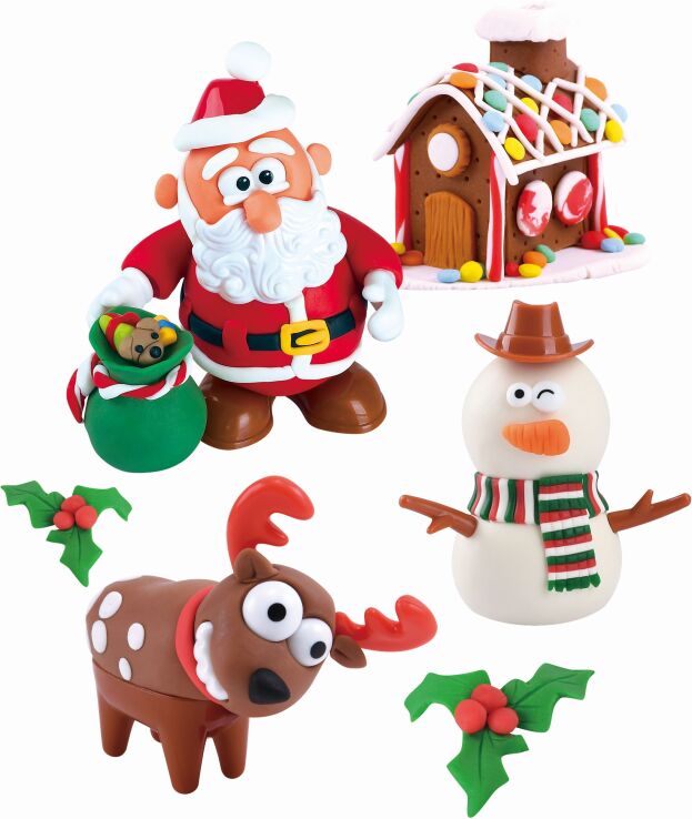 Playgo Πλαστοζυμαράκια Dough Holiday Crafts Workshop (8207) (2)