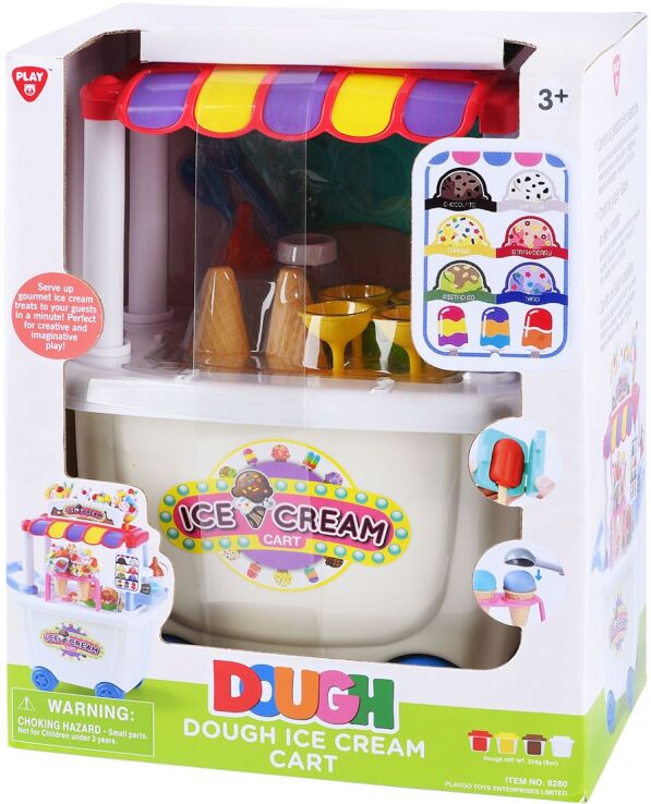 Playgo Πλαστοζυμαράκια Dough Ice Cream Cart (8280) (0)