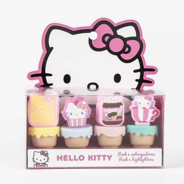Cerda Hello Kitty Μαρκαδόροι Υπογράμμισης 4Τμχ (2700002036) (1)