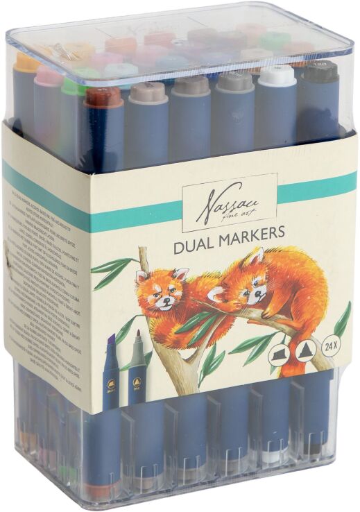 CCG Nassau Μαρκαδόροι Διπλοί 24Τμχ (AR0104/23GE) (0)