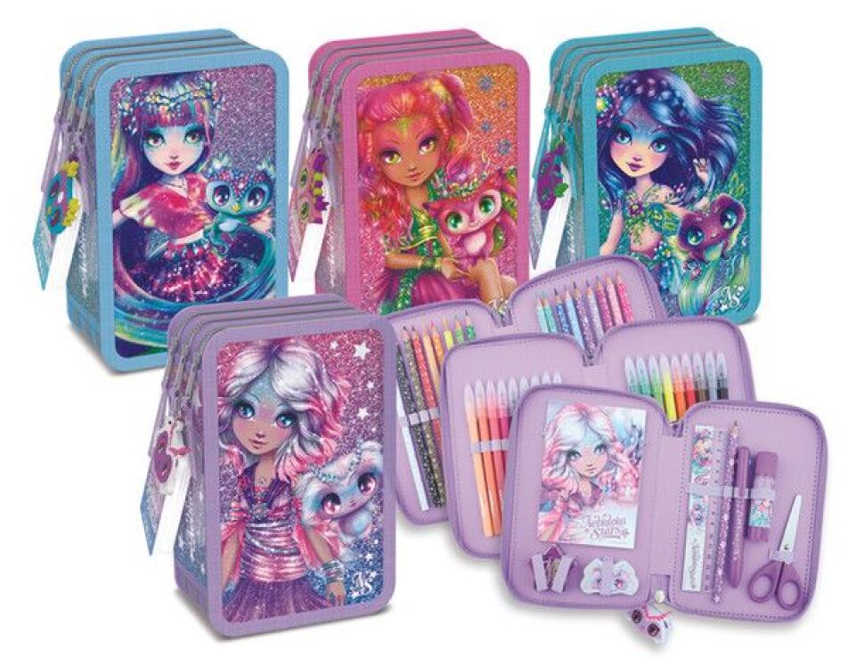 Nebulous Stars 3-Tier Pencil Case-4 Σχέδια (12601) (2)