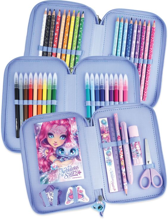 Nebulous Stars 3-Tier Pencil Case-3 Σχέδια (12606) (4)
