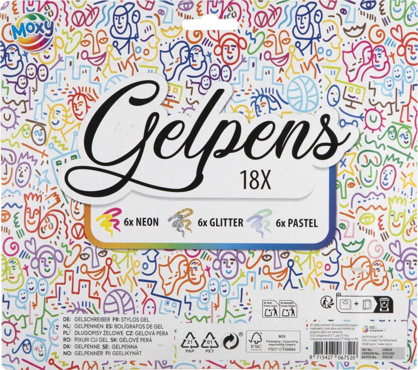 CCG Grafix Στυλό Gel Σετ 18Τμχ (150025) (1)