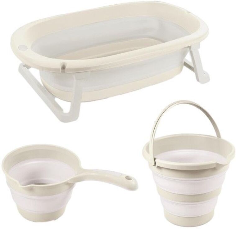 Dolu Σετ Μπάνιου Foldable Triple 3 In 1 Beige (7271) (0)