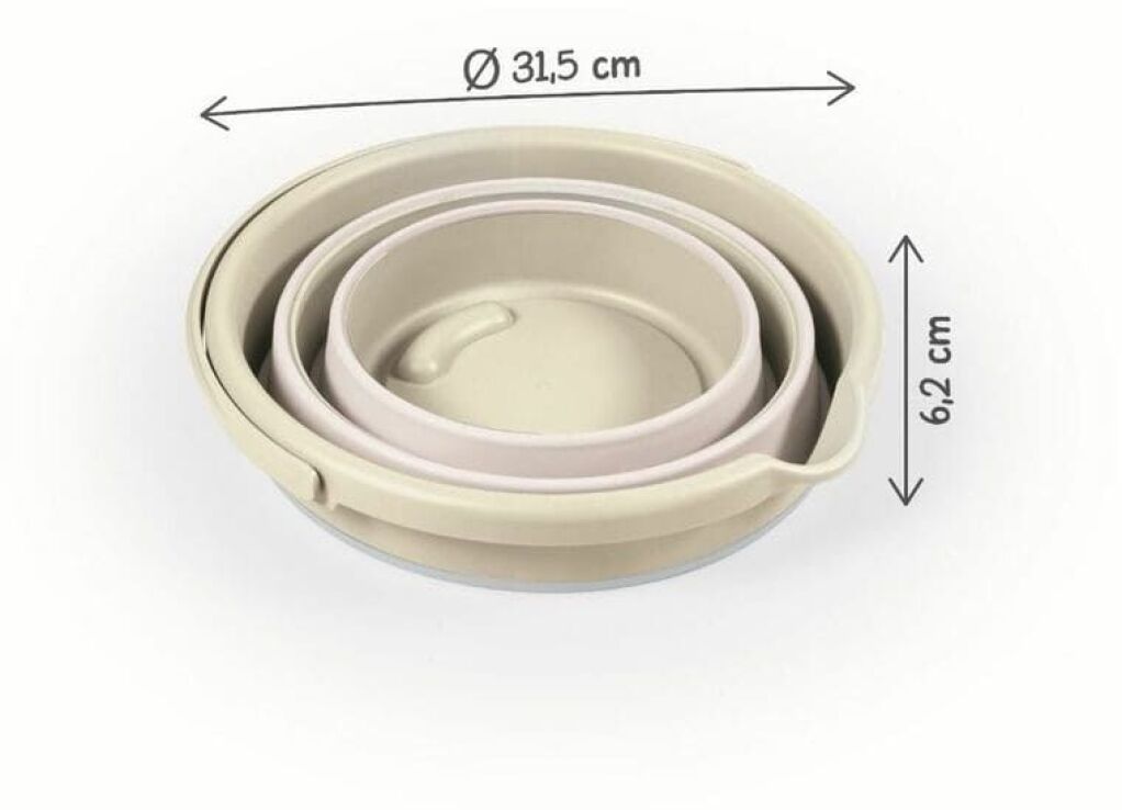 Dolu Σετ Μπάνιου Foldable Triple 3 In 1 Beige (7271) (4)