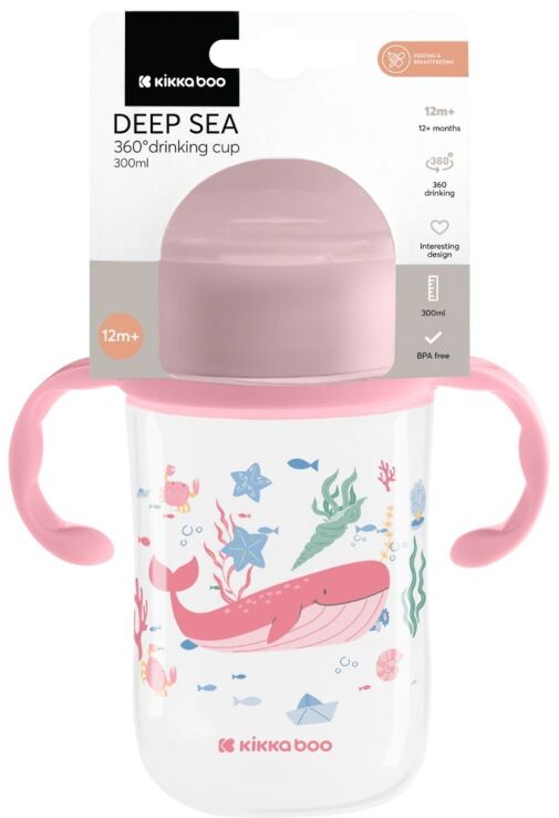 Kikkaboo Κύπελλο 360° Deep Sea Pink (31302030068) (1)
