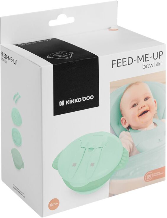 Kikkaboo Μπωλ 4 In 1 Feed-Me-Up Mint (31302040156) (1)