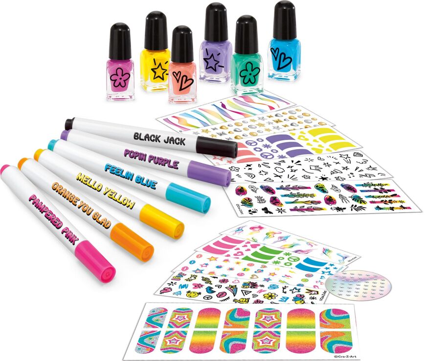 Cra-Z-Art Shimmer'N Sparkle Σετ Νυχιών Neon Nail Time (65699) (1)