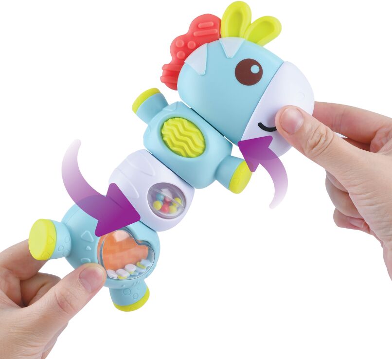 Playgo Κουδουνίστρα Rattle & Twist Ζέβρα (1585) (2)