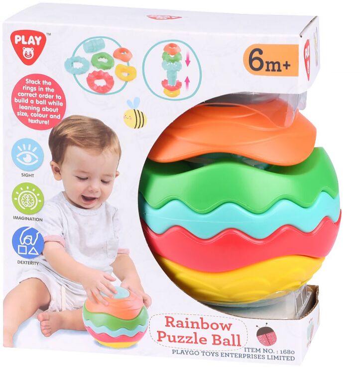 Playgo Rainbow Puzzle Ball (1680) (0)