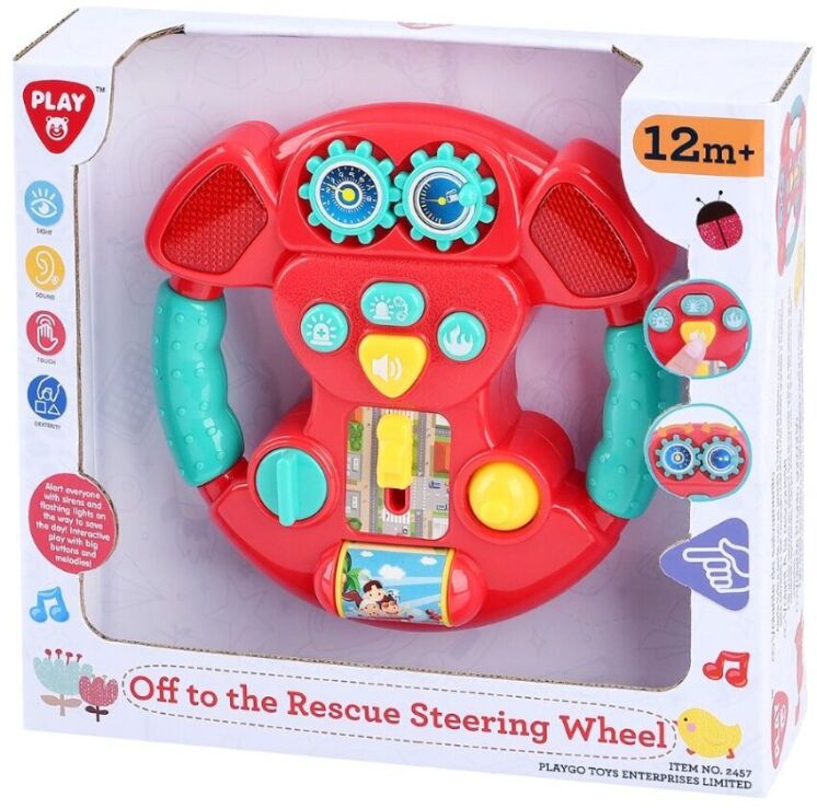 Playgo Τιμονιέρα Off To The Rescue Steering Wheel (2457) (1)