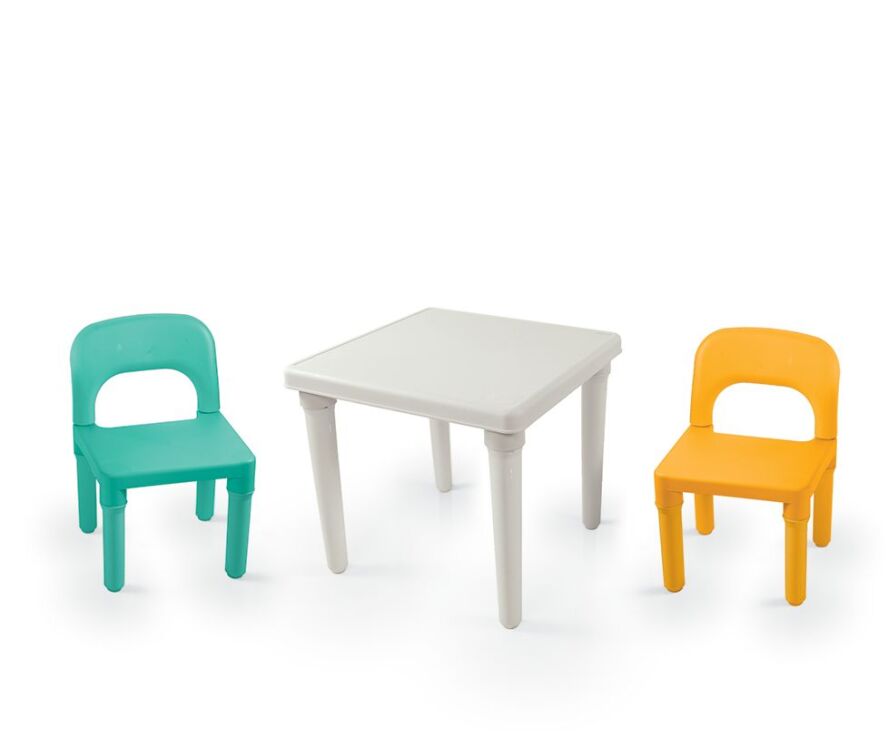 Dolu Σετ Τραπέζι & 2 Καρέκλες-White (2678) (0)