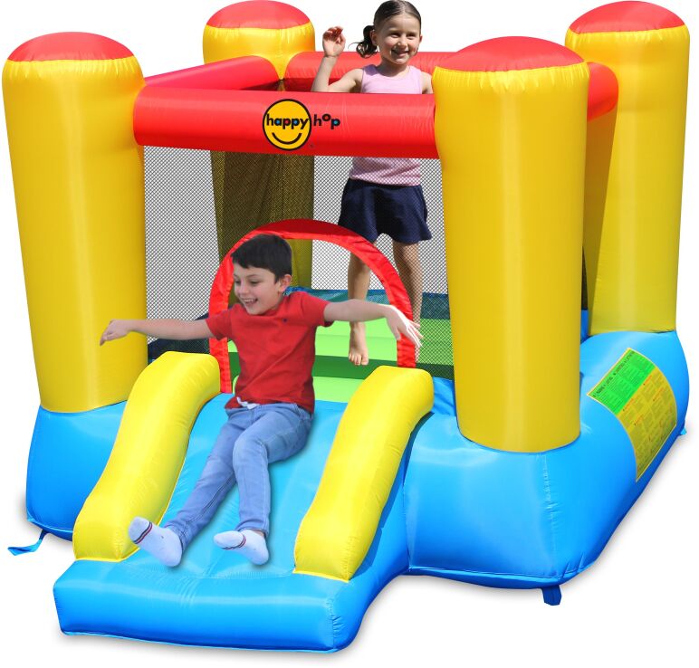 Happy Hop Φουσκωτό Τραμπολίνο Κάστρο Με Τσουλήθρα Airflow (9520) (6)