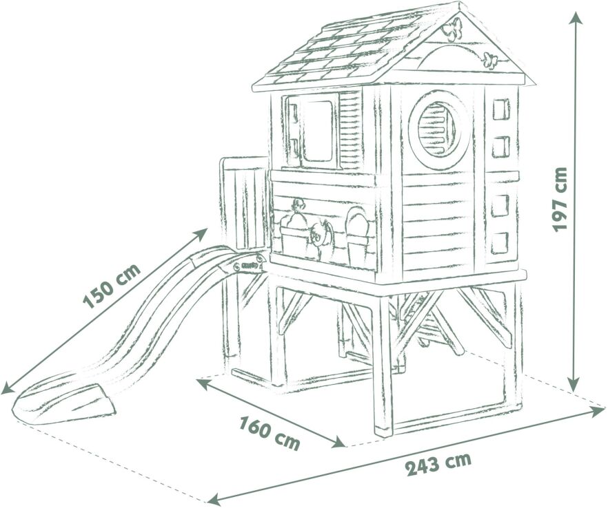 Smoby Life Stilt Σπιτάκι & Τσουλήθρα (7/810802) (4)